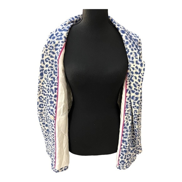 Anthropologie Cartonnier Limpopo Motif Blue Blazer XS - Picture 5 of 11